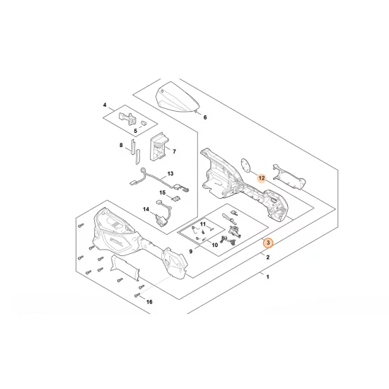 STIHL  Korpus rękojeści FA07 790 1003